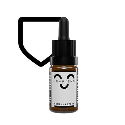 Hempyend Protect 10% / 1000mg CBD Teljes Spektrumú olaj Feketekömény olajjal, Körömvirággal Ligetszépével 10ml MCT