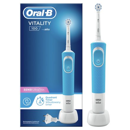 Oral-B D100 Vitality Blue Sensi UltraThin elektromos fogkefe