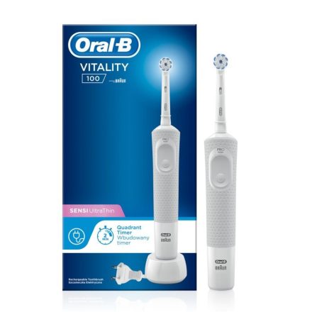 Oral-B D100 Vitality White Sensi UltraThin elektromos fogkefe