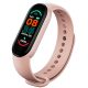 M6 Okoskarkötő, Okosóra, FitneszTracker, Smartband - PINK