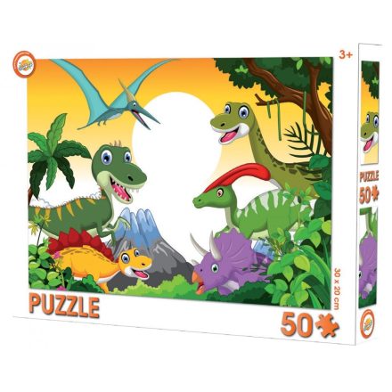 Dinoszaurusz puzzle 50 db-os