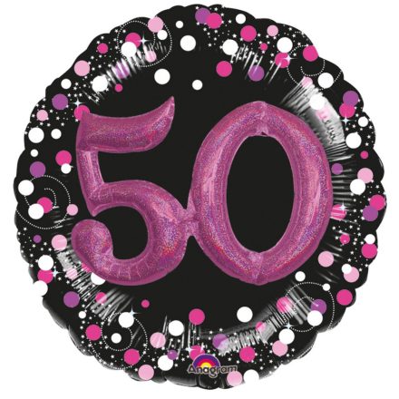 Happy Birthday 50 fólia lufi 81 cm