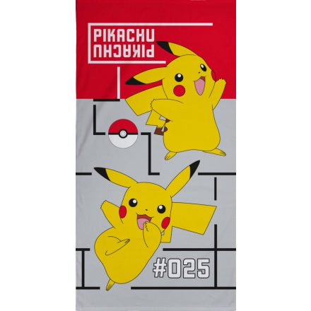 Pokémon fürdőlepedő, strand törölköző Pikachu 70*140cm