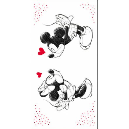 Disney Minnie fürdőlepedő, strand törölköző In Love 70*140cm