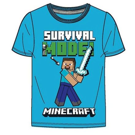 Minecraft gyerek rövid póló, felső 12 év/152 cm