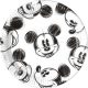 Disney Mickey Faces Papírtányér 25 db-os 23 cm