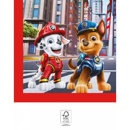 Paw Patrol The Movie, Mancs Őrjárat szalvéta 20 db-os 33x33 cm FSC