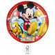 Disney Playful Mickey papírtányér 8 db-os 19,5 cm FSC