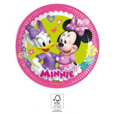 Disney Minnie Happy Helpers papírtányér 8 db-os 19,5 cm FSC