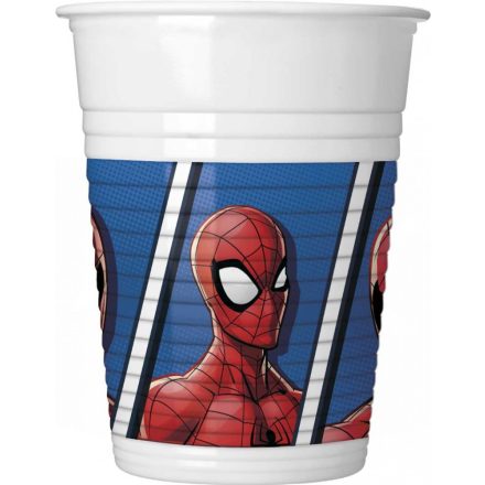 Spiderman Team Up, Pókember műanyag pohár 8 db-os 200 ml