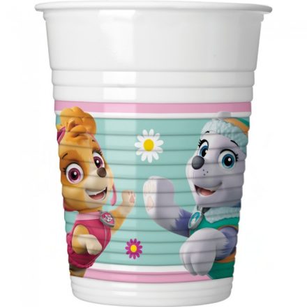 Paw Patrol Skye and Everest, Mancs Őrjárat műanyag pohár 8 db-os 200 ml