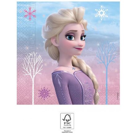 Disney Frozen II Wind Spirit, Disney Jégvarázs szalvéta 20 db-os 33x33 cm FSC