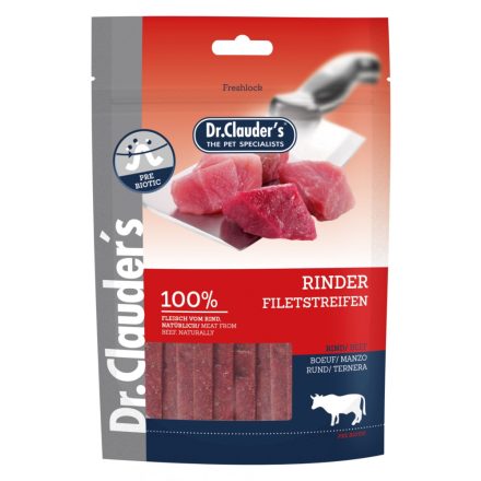 -Dr.Clauders Dog Jutalomfalat Premium Marhafilé Csíkok 80g