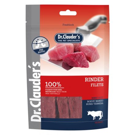 -Dr.Clauders Dog Jutalomfalat Premium Marhafilé Darabok 80g