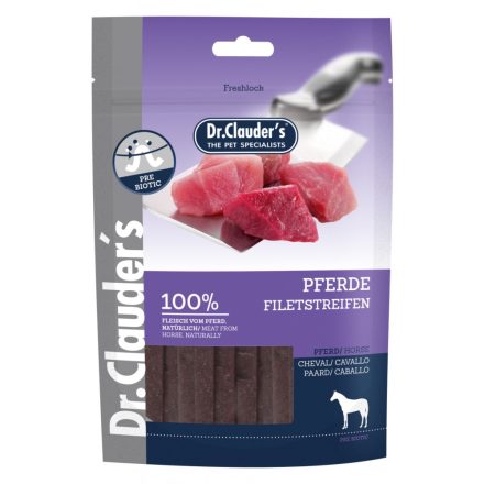 -Dr.Clauders Dog Jutalomfalat Premium Lófilé Csíkok 80g