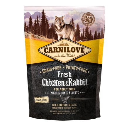 -Carnilove Fresh Dog Adult Chicken&Rabbit - Csirke&Nyúl - Muscles, Bones&Joints 1,5kg