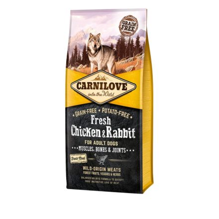 -Carnilove Fresh Dog Adult Chicken&Rabbit - Csirke&Nyúl - Muscles, Bones&Joints 12kg