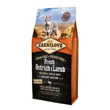 -Carnilove Fresh Dog Adult Ostrich&Lamb Small - Strucc&bárány - Excellent Digestion 6kg