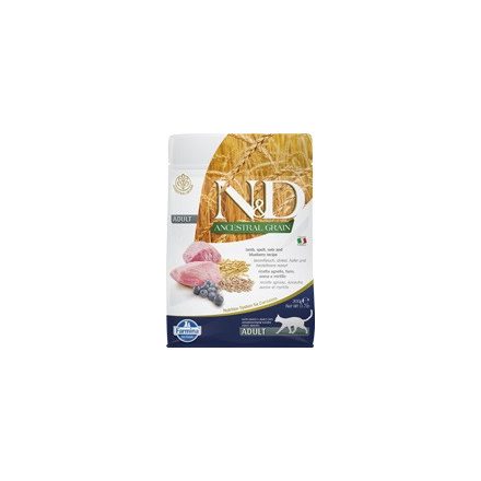 N&D Cat Ancestral Grain bárány, tönköly, zab&áfonya adult 300g