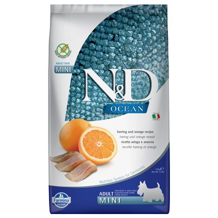 -N&D Ocean Dog Adult mini hering&narancs 2,5kg