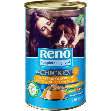 -Reno konzerv Kutya csirke 1240gr