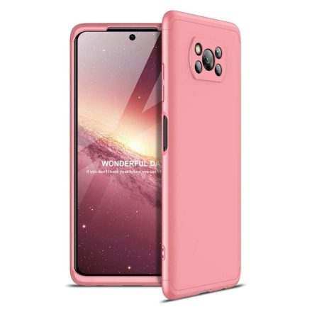 Pink 360 fokos Xiaomi Poco X3 NFC / Poco X3 Pro tok üvegfóliával