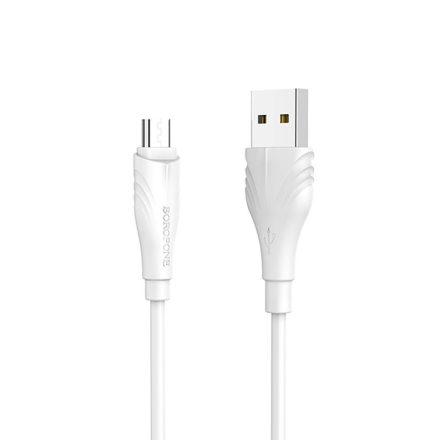 Borofone BX18 Optimal Micro USB Kábel 2A 1 Méter Fehér