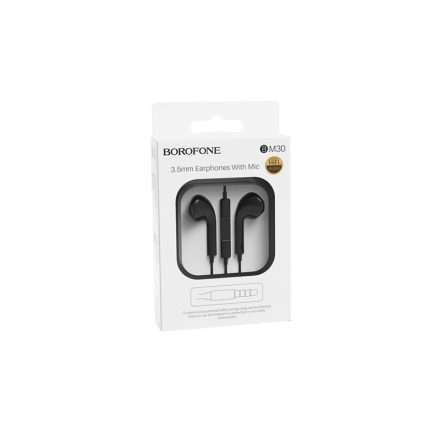 Borofone BM30 Original Vezetékes Headset Fekete