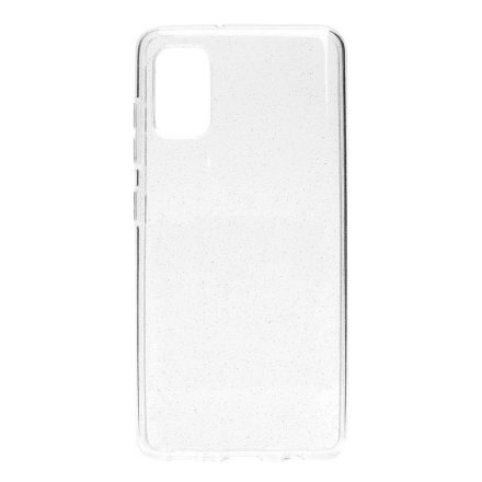 Samsung Galaxy A41 A415F Csillogós TPU Tok Clear