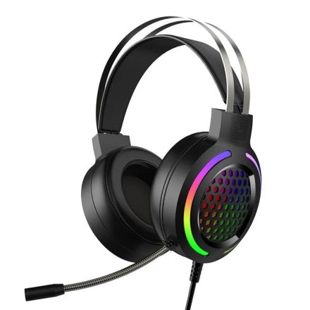 Glint Thunder G12 Vezetékes Gamer Fejhallgató Headset Fekete