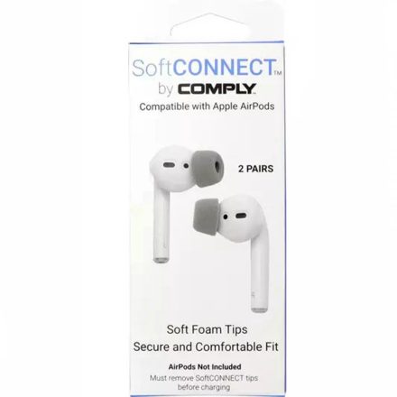 COMPLY SOFTCONNECT FOR AIRPODS -  Memóriahab fülilleszték és adapter - M