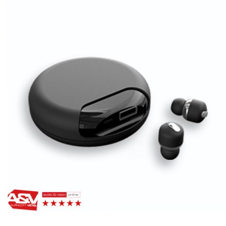 MUZIX YA Air Twins TWS headset és dokkoló powerbank - Fekete