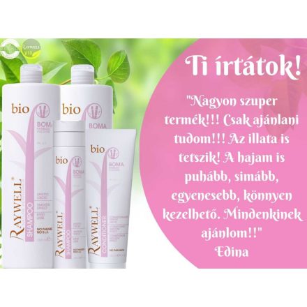 Raywell BIO BOMA – Hajsimító sampon 10+10ml sampon és maszk