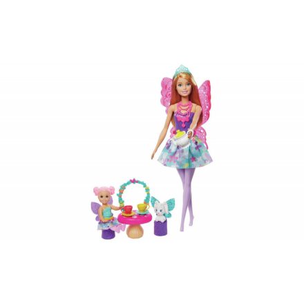 Barbie Dreamtopia bölcsi játékszett - Gomba asztallal