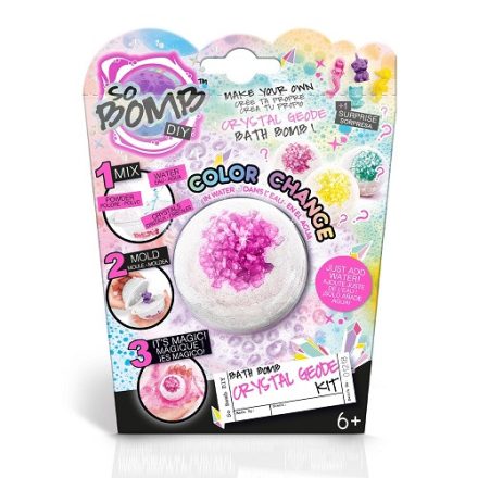 Bath Bomb kristály geóda fürdőgolyó 1 db-os (6 féle)