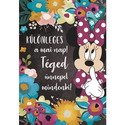 Képeslap névnapos Minnie egér