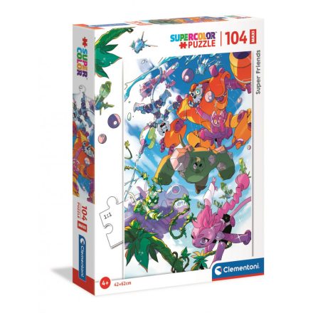 104 db-os Maxi Super Friends puzzle Clementoni 23754