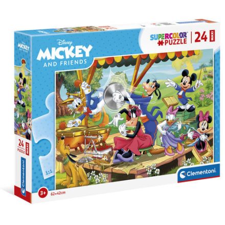 24 db-os Super Color Maxipuzzle Mickey egér és barátai Clementoni 24218