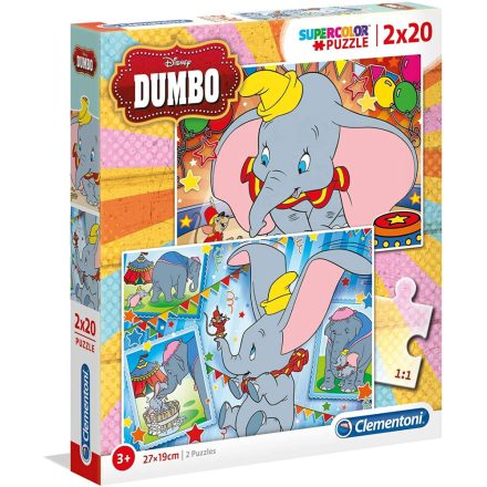 2X20 DB-OS SUPERCOLOR PUZZLE - Dumbo Clementoni