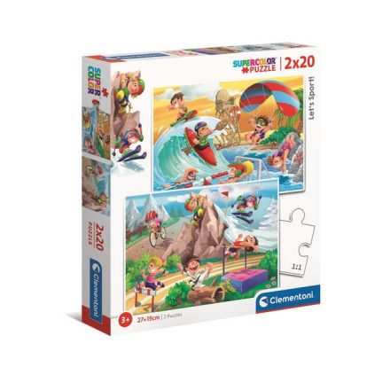 2x20 db-os Sportoljunk! puzzle Clementoni 24780