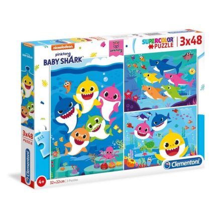 3x48 db-os puzzle Baby Shark