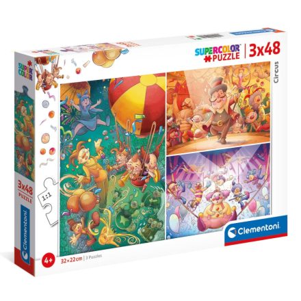 3x48 db-os Cirkusz puzzle Clementoni 25264