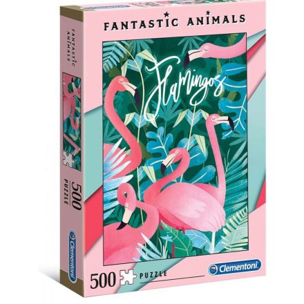 500 DB-OS FANTASTIC ANIMALS PUZZLE - FLA Clementoni