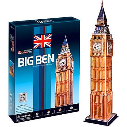 3D puzzle közepes Big Ben 47 db-os CubicFun