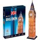 3D puzzle közepes Big Ben 47 db-os CubicFun