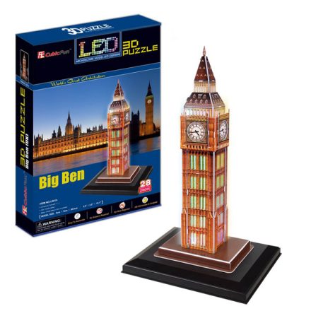 3D puzzle Big Ben világító CubicFun