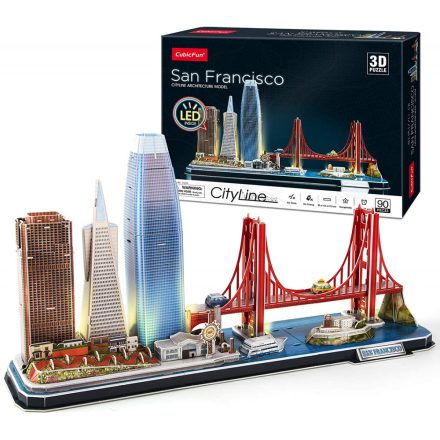 3D puzzle City Line LED-es San Francisco