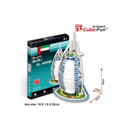 3D puzzle mini méret Burj Al Arab CubicFun