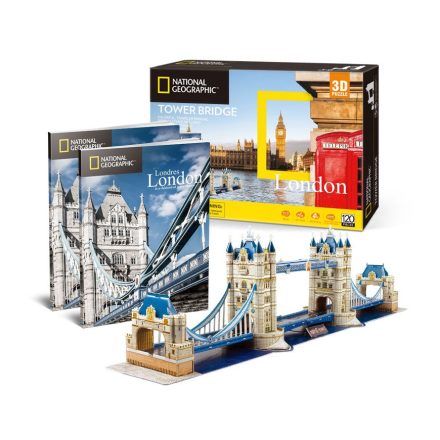 3D puzzle Tower Bridge Nat. Geo. Fotóalbummal (120 db-os)