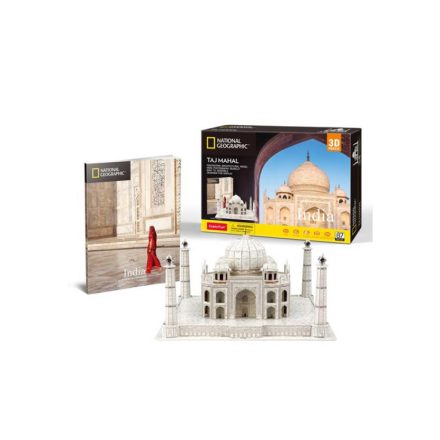 3D puzzle Taj Mahal Nat. Geo. Fotóalbummal (87 db-os)